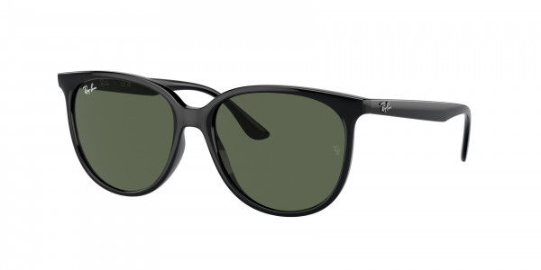 Ray-Ban RB4378 Sunglasses, 601/71 BLACK DARK GREEN (BLACK)