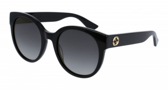 Gucci GG0035SN Sunglasses, 001 - BLACK with GREY lenses
