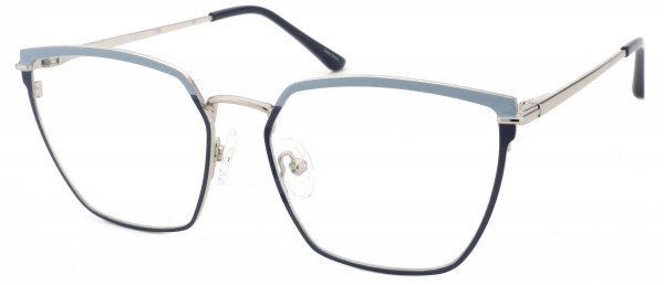 Di Caprio DC359 Eyeglasses, Blue Silver