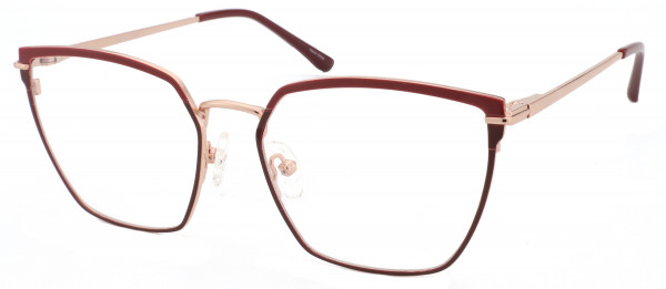 Di Caprio DC359 Eyeglasses, Burgundy Gold