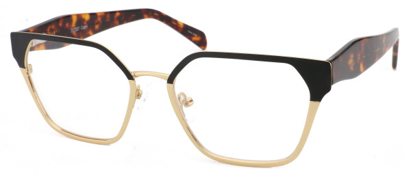 Di Caprio DC357 Eyeglasses, Black Gold