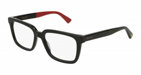 Gucci GG0160ON Eyeglasses, 003 - BLACK with TRANSPARENT lenses