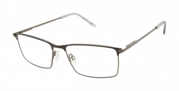 Geoffrey Beene G470 Eyeglasses, Black/Dark Gunmetal (BLK)