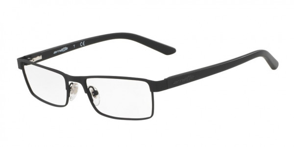 Arnette AN6109 SET UP Eyeglasses, 662 SET UP RUBBER BLACK (BLACK)