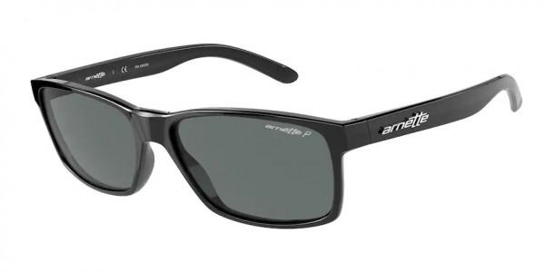 Arnette AN4185 SLICKSTER Sunglasses, 41/81 SHINY BLACK (BLACK)