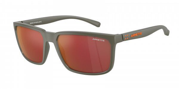 Arnette AN4251 STRIPE Sunglasses, 28546R STRIPE MATTE MILITARY GREY MIR (GREEN)