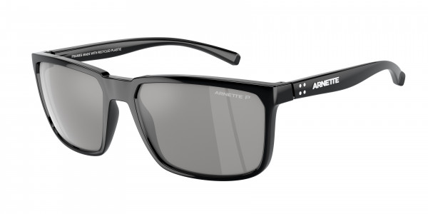 Arnette AN4251 STRIPE Sunglasses, 2900Z3 STRIPE BLACK RECYCLED GREY MIR (BLACK)