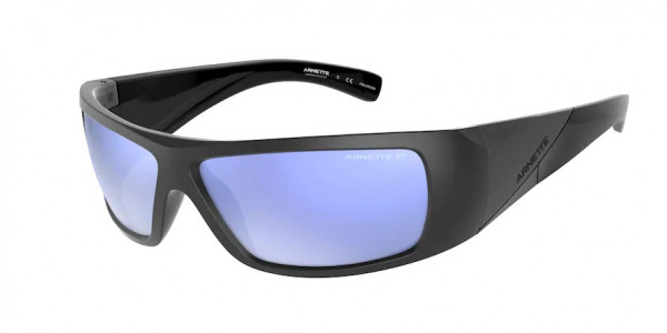 Arnette AN4286 Sunglasses, 270822 MATTE BLACK POLAR GREY MIRROR (BLACK)