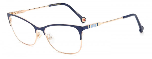 Carolina Herrera CH 0074 Eyeglasses, 0LKS GOLD BLUE