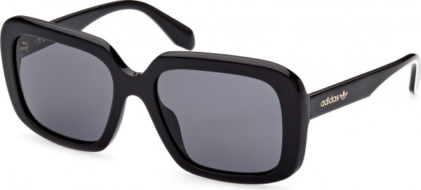 adidas Originals OR0065 Sunglasses, 01A - Shiny Black / Black/Monocolor
