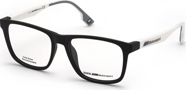 BMW Motorsport BS5006 Eyeglasses, 002 - Matte Black / Matte White