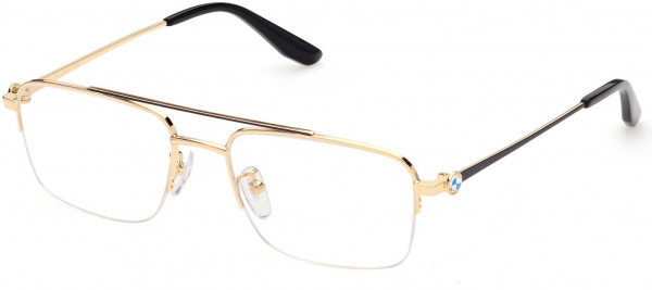 BMW Eyewear BW5039 Eyeglasses, 030 - Shiny Deep Gold