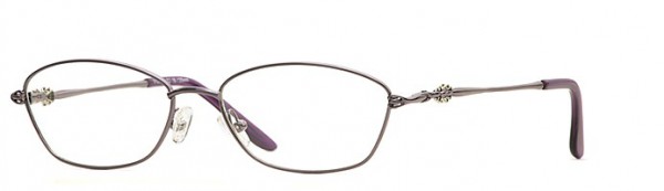 Calligraphy Atwood Eyeglasses, Violet/Silver