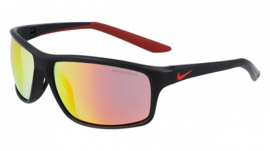 Nike NIKE ADRENALINE 22 M DV2155 Sunglasses, (010) MATTE BLACK/RED MIRROR