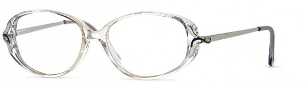Calligraphy Bradstreet Eyeglasses, Blue/Silver