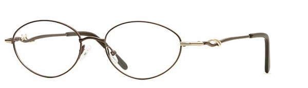Calligraphy Angelou Eyeglasses, Brown/Gold
