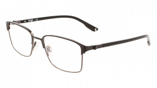 Skaga SK2132 KOLDIOXID Eyeglasses, (004) BLACK SEMIMATTE