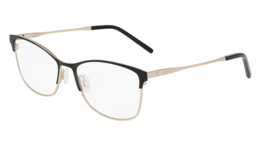 DKNY DK1028 Eyeglasses, (001) BLACK/GOLD