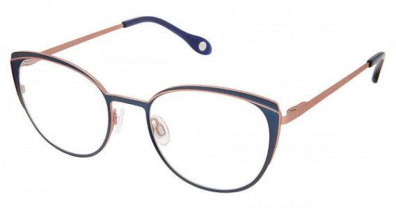 Fysh UK F-3689 Eyeglasses, M201-BLUEBERRY ROSE