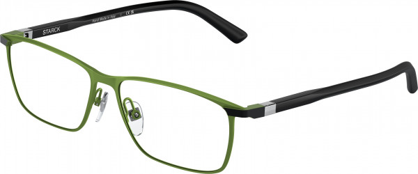 Starck Eyes SH2065 Eyeglasses, 0007 MATTE GREEN (GREEN)