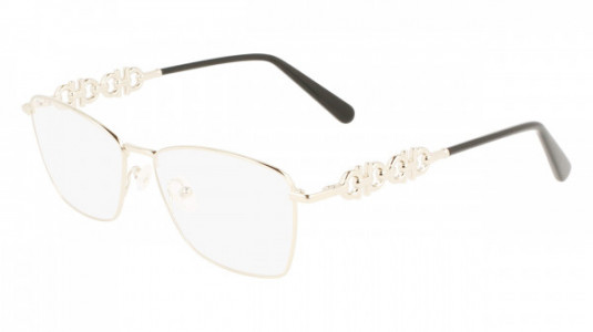 Ferragamo SF2218 Eyeglasses, (717) MEDIUM GOLD