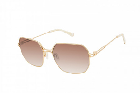 Kate Young K576 Sunglasses, Gold (GLD)