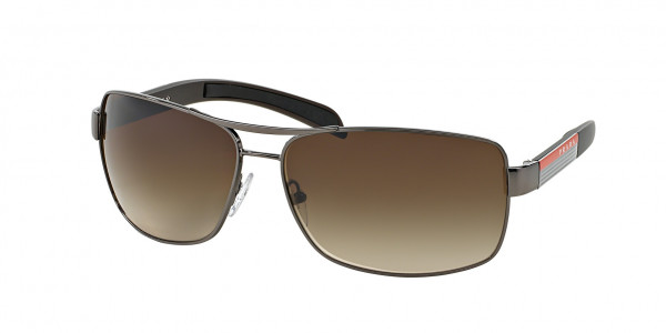 Prada Linea Rossa PS 54IS Sunglasses, 5AV6S1 GUNMETAL BROWN GRADIENT (GREY)