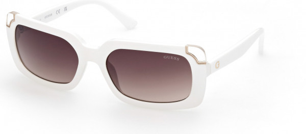 Guess GU7841 Sunglasses, 25F - Ivory / Gradient Brown
