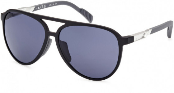 adidas SP0060 Sunglasses, 02A - Matte Black / Matte Grey