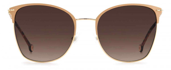 Carolina Herrera CH 0036/S Sunglasses, 0BKU GOLD NUDE