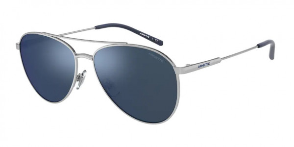Arnette AN3085 SIDECAR Sunglasses, 736/55 SIDECAR SILVER BLUE MIRROR BLU (SILVER)