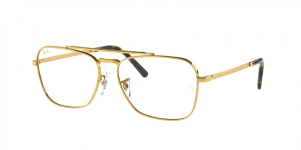 Ray-Ban Optical RX3636V NEW CARAVAN Eyeglasses, 3086 NEW CARAVAN LEGEND GOLD (GOLD)