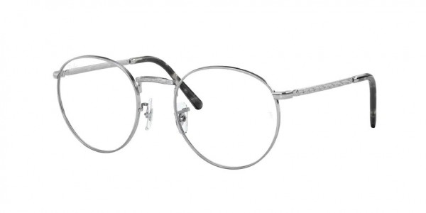 Ray-Ban Optical RX3637V NEW ROUND Eyeglasses, 2501 NEW ROUND SILVER (SILVER)