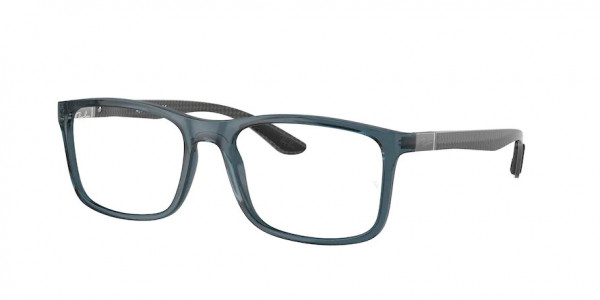 Ray-Ban Optical RX8908 Eyeglasses, 5719 TRANSPARENT BLUE (BLUE)