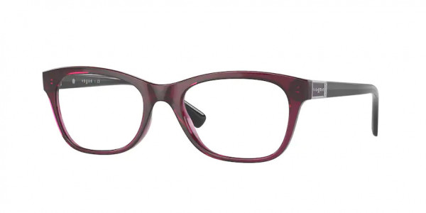 Vogue VO5424B Eyeglasses, 2989 TRANSPARENT DARK CHERRY (RED)