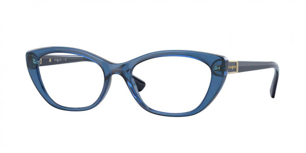 Vogue VO5425B Eyeglasses, 2988 TRANSPARENT LIGHT BLUE (BLUE)