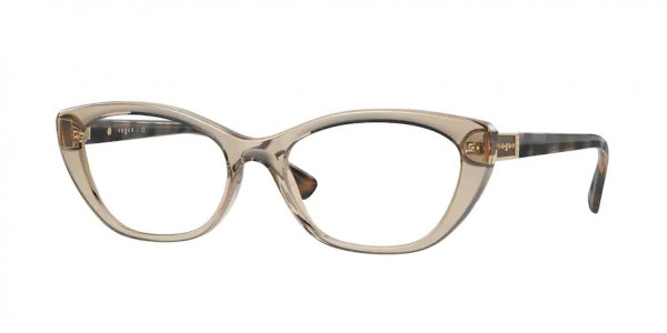 Vogue VO5425B Eyeglasses, 2990 TRANSPARENT LIGHT BROWN (BROWN)