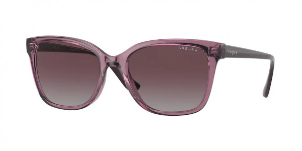 Vogue VO5426S Sunglasses, 276162 TRANSPARENT PURPLE POLAR GREY (VIOLET)