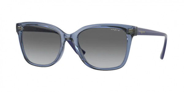 Vogue VO5426S Sunglasses, 276211 TRANSPARENT BLUE GREY GRADIENT (BLUE)
