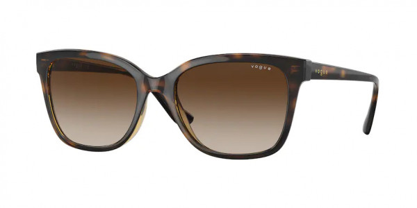Vogue VO5426S Sunglasses, W65613 DARK HAVANA BROWN GRADIENT (BROWN)