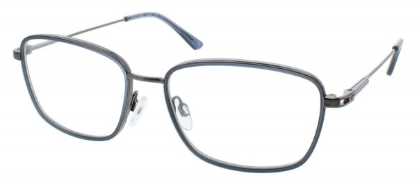 Aspire LEADER Eyeglasses, Grey Transparent/gunmetal
