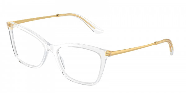 Dolce & Gabbana DG3347 Eyeglasses, 3133 CRYSTAL (WHITE)