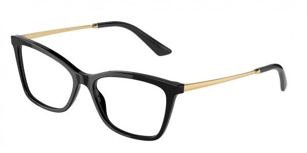 Dolce & Gabbana DG3347 Eyeglasses, 501 BLACK