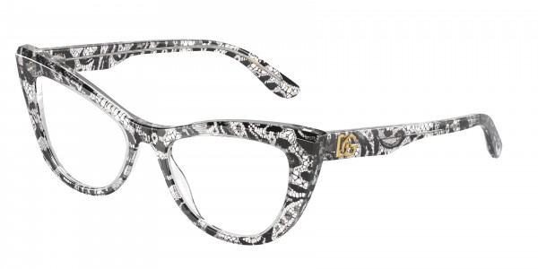 Dolce & Gabbana DG3354 Eyeglasses, 3152 BLACK LACE (BLACK)