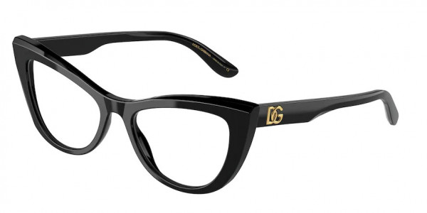 Dolce & Gabbana DG3354 Eyeglasses, 501 BLACK
