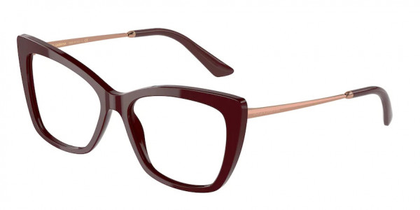 Dolce & Gabbana DG3348 Eyeglasses, 3091 BORDEAUX (RED)