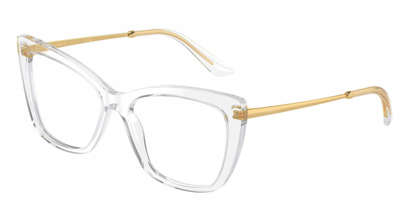 Dolce & Gabbana DG3348 Eyeglasses, 3133 CRYSTAL (WHITE)