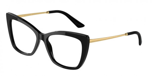 Dolce & Gabbana DG3348 Eyeglasses, 501 BLACK