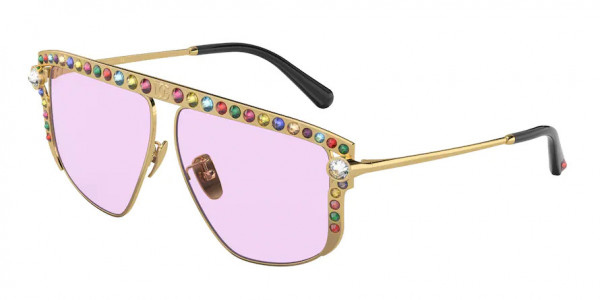 Dolce & Gabbana DG2281B Sunglasses, 02/1A GOLD LIGHT VIOLET (GOLD)