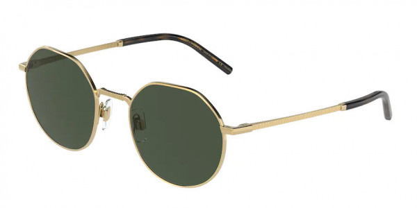 Dolce & Gabbana DG2286 Sunglasses, 02/9A GOLD POLAR GREEN (GOLD)